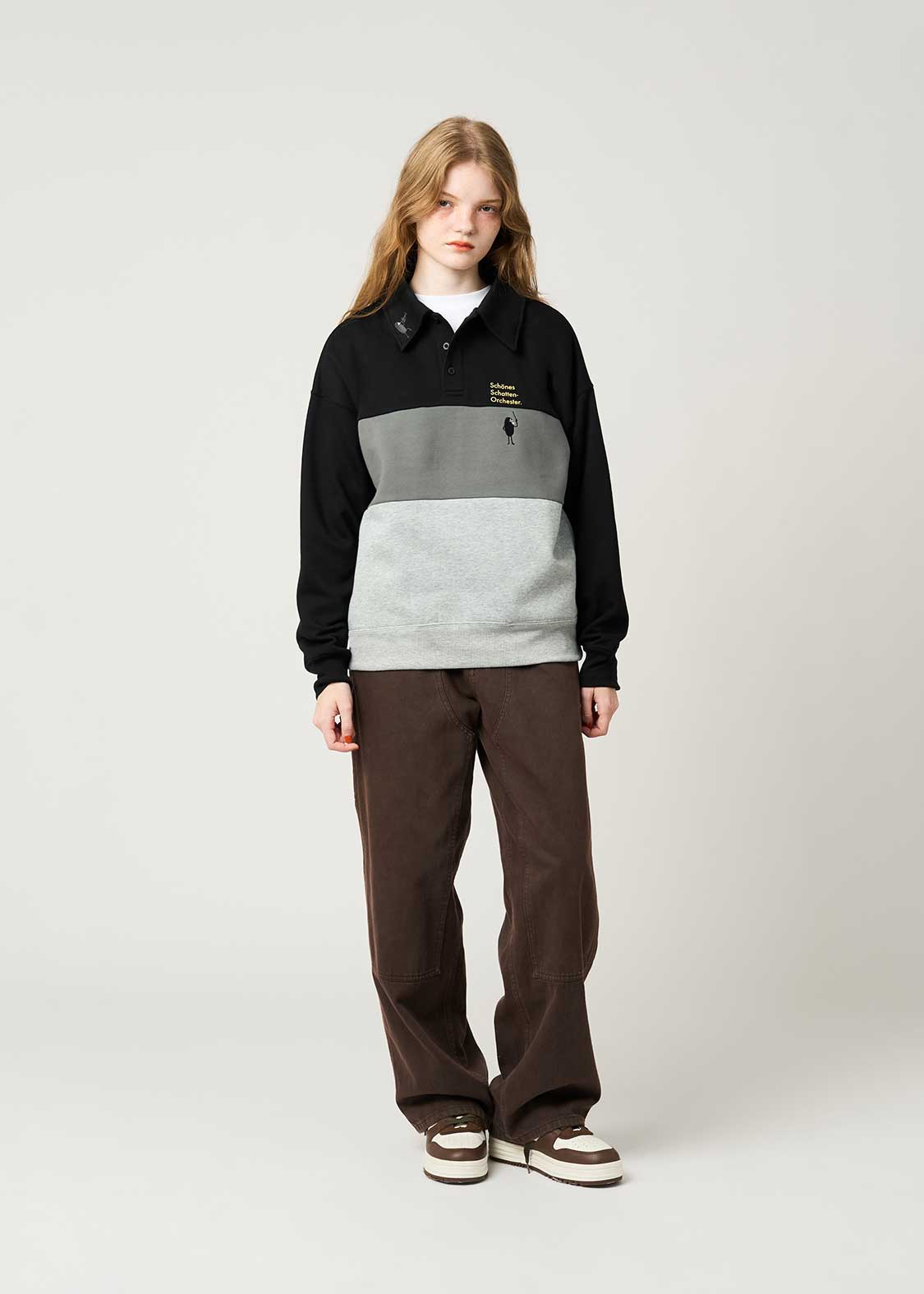 Beautiful Shadow Orchestra | Fuwakimo Fleece Collared Sweatshirt