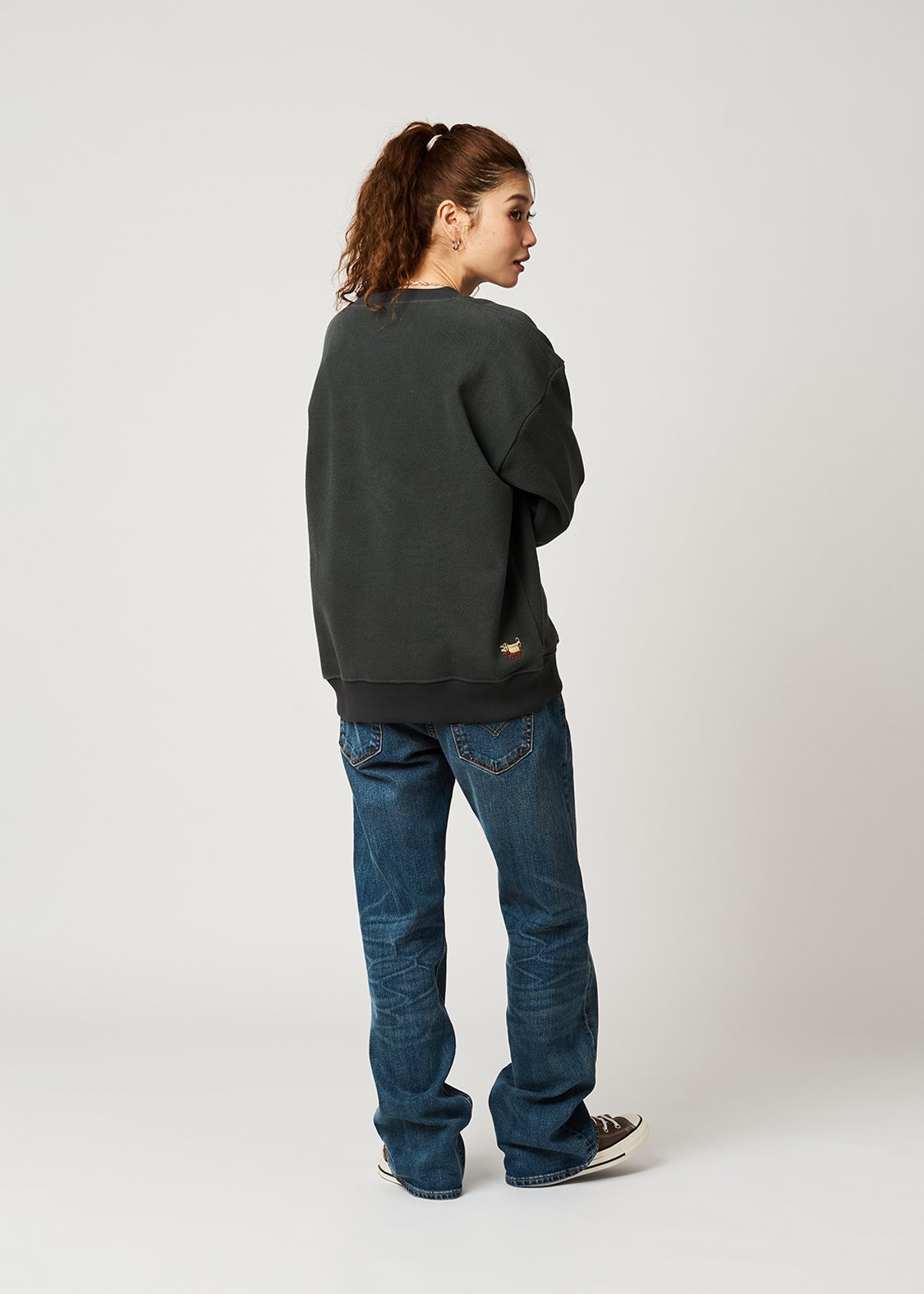 Nagasugiru Inu | Mochifuwa Fleece Sweatshirt
