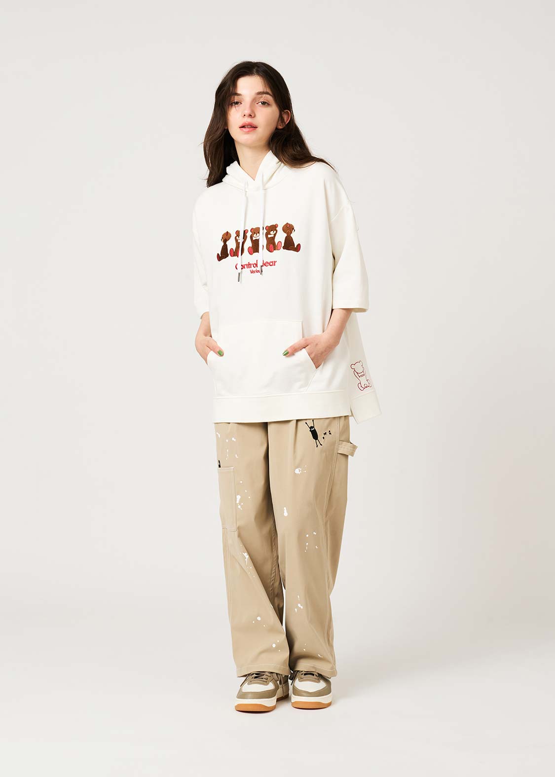 Control Bear B | Short-Sleeved Hoodie
