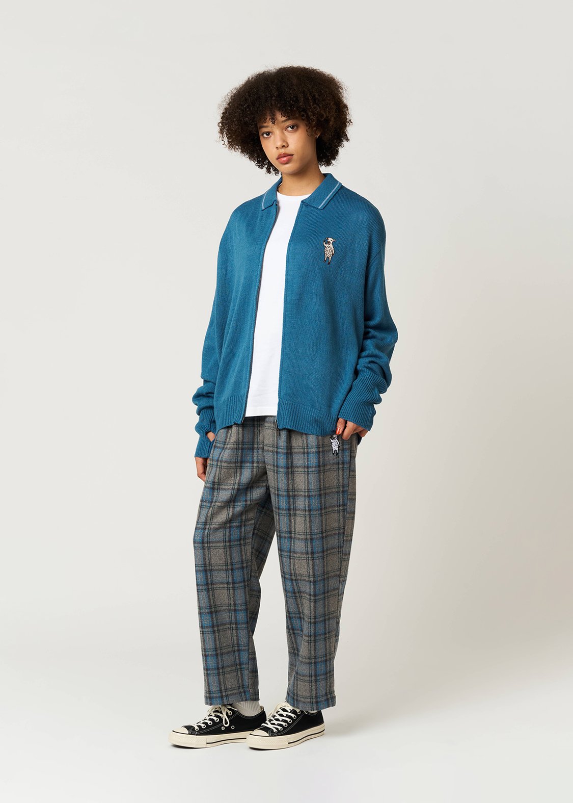 Lamb Chop | Collared Knit Cardigan