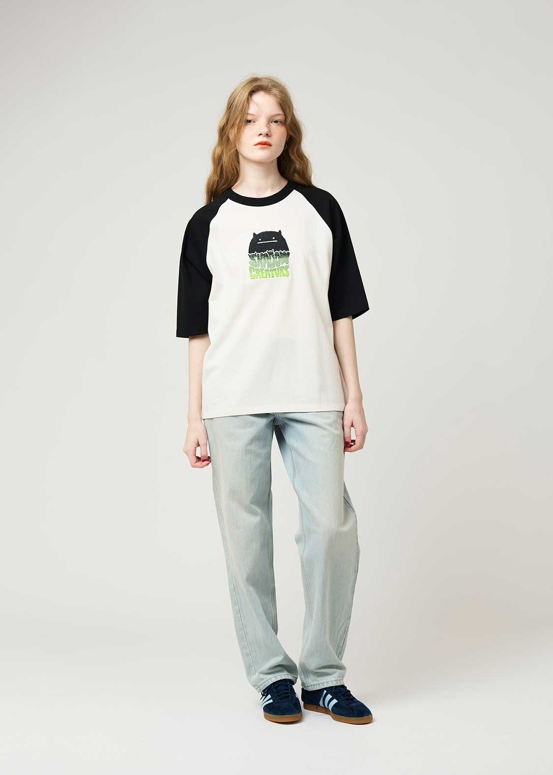 Raglan Half Sleeve Tee (Beautiful Shadow Creature)