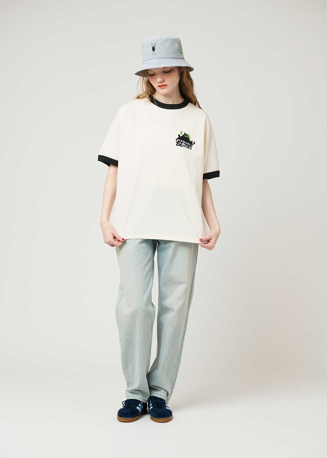 Beautiful Shadow Creature | Big Silhouette Trim T-shirt