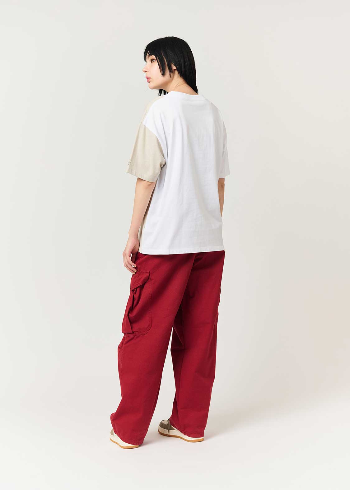 Nagasugiru Inuha Nagasugiru Nekoha | My Home Switching Big Silhouette T-Shirt