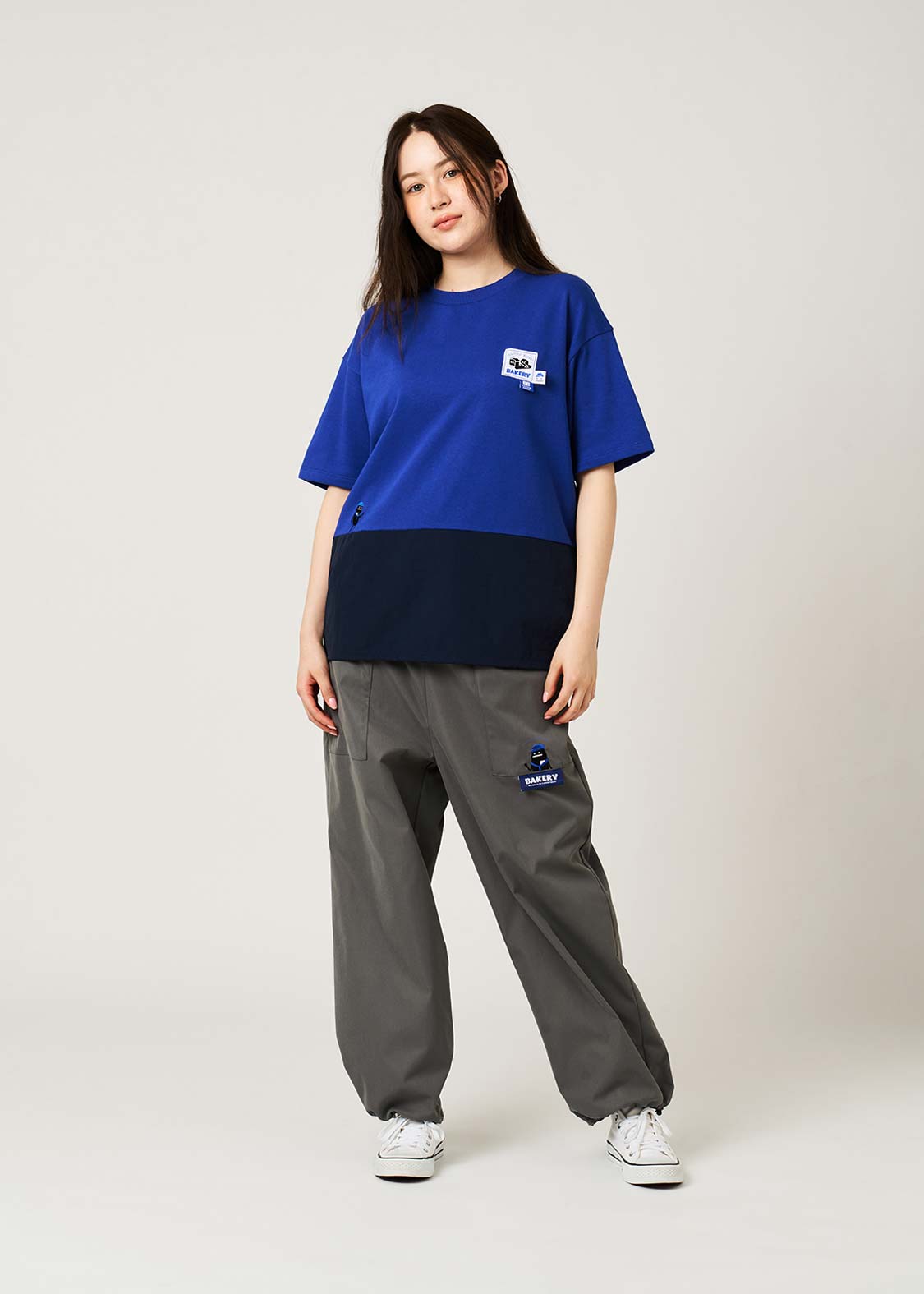 Beautiful Shadow Bakery Drawstring Blue | Oversized T-Shirt