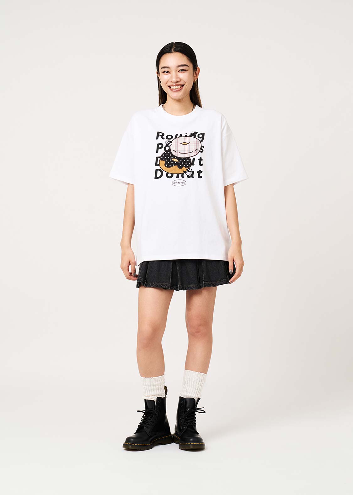 Rolling Panda's Donuts | Applique T-Shirt
