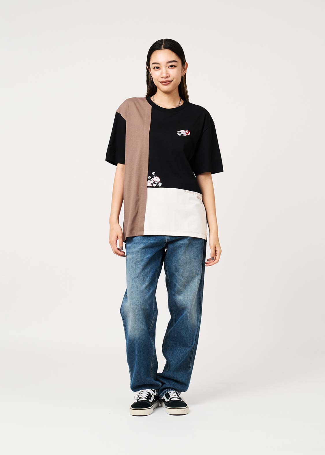 Rolling Panda's Donuts | Color Block T-Shirt