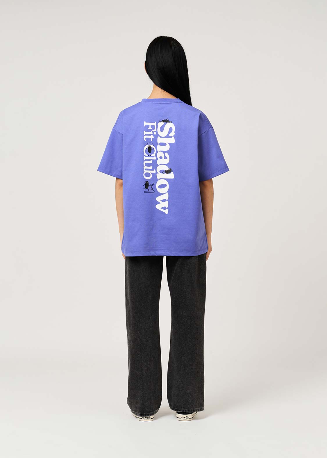 Beautiful Shadow Fit Club | Dry Henley Neck Big T-Shirt