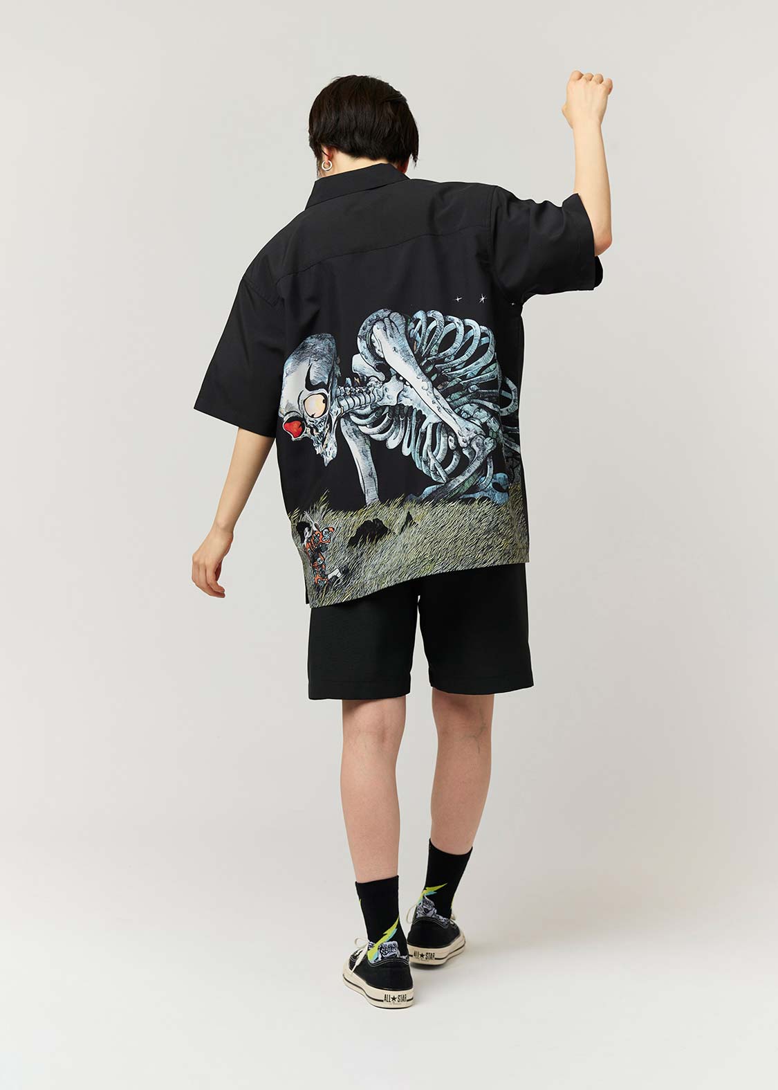 Shigeru Mizuki - Gashadokuro | Polytro Big Silhouette Short Sleeve Shirt