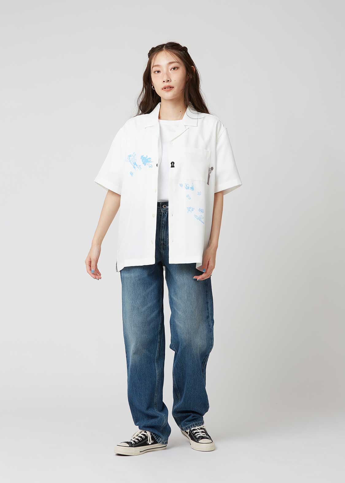 Summer Wars | Open Collar Shirt