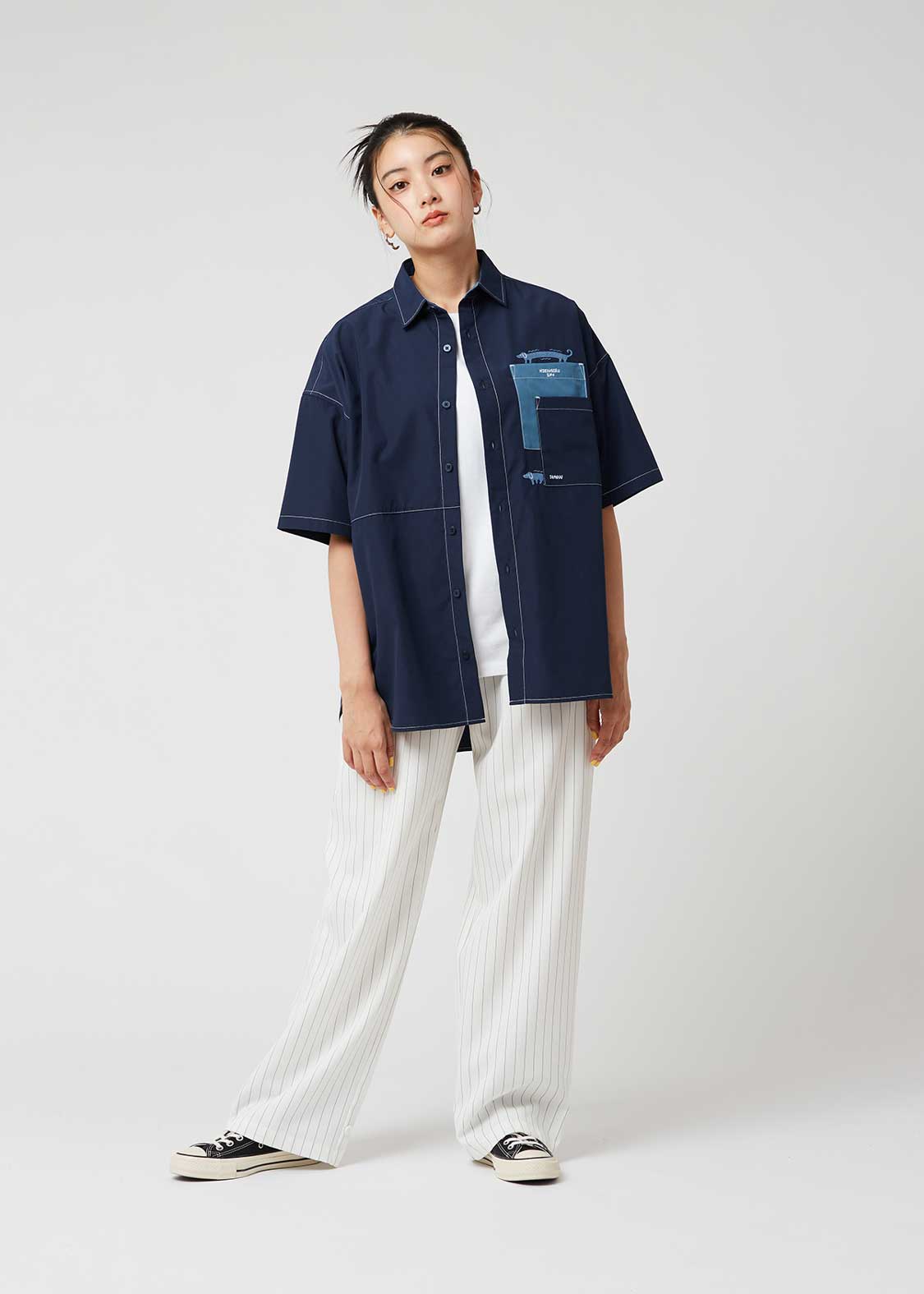 Hiesugiruinu (Nagasugiruinu) | Big Silhouette Short Sleeve Shirt