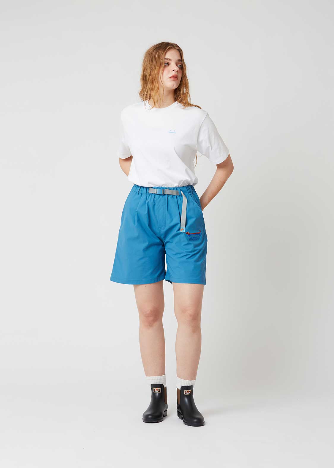 Nagasugiru Inu Playing With Waves | Water-Repellent Painter Shorts