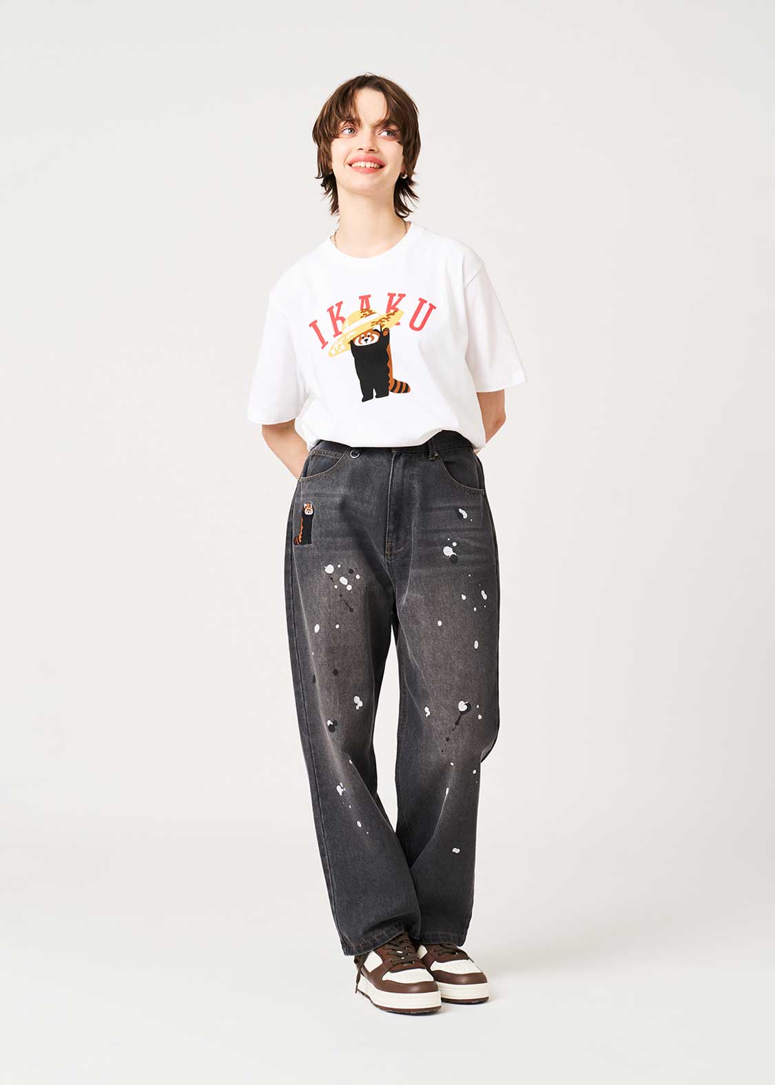 Ikaku | Wide Fit Denim Pants