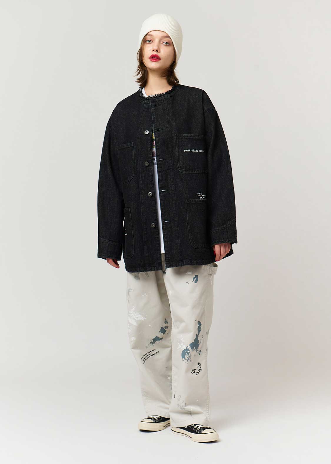 Nagasugiru Inu Friends From Another World | Denim Coverall