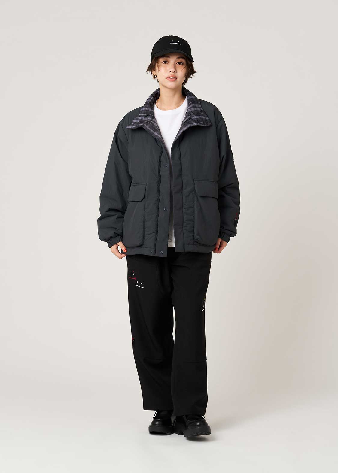 Beautiful Shadow Devil And Angel | Reversible Padded Blouson