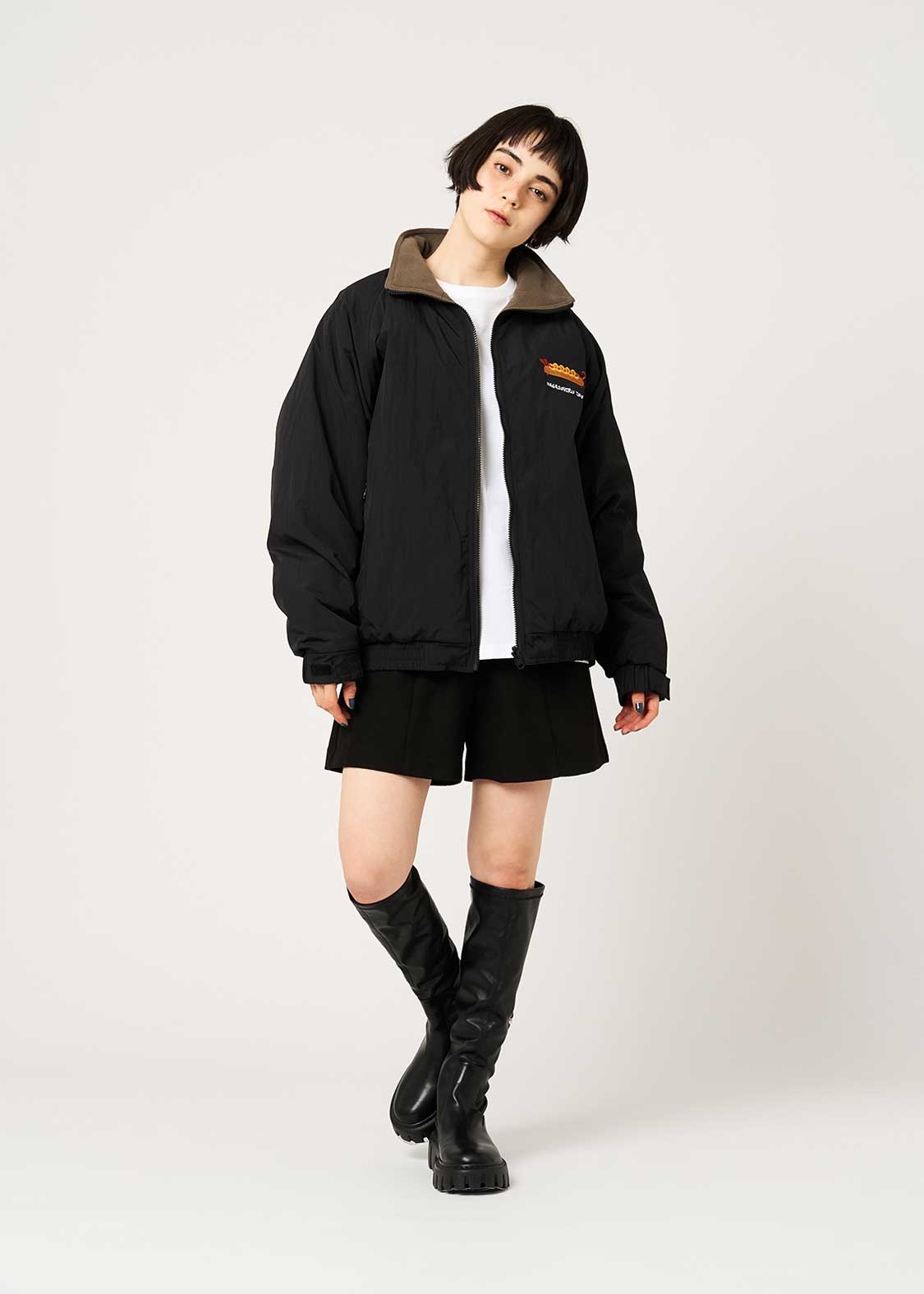Nagasugiru Inu Meets Hot Dog | Reversible Blouson