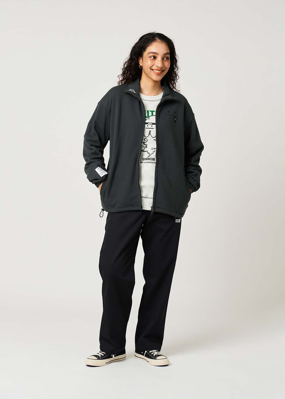 Beautiful Shadow Shinobi | Fleece Stand-Up Zip Blouson