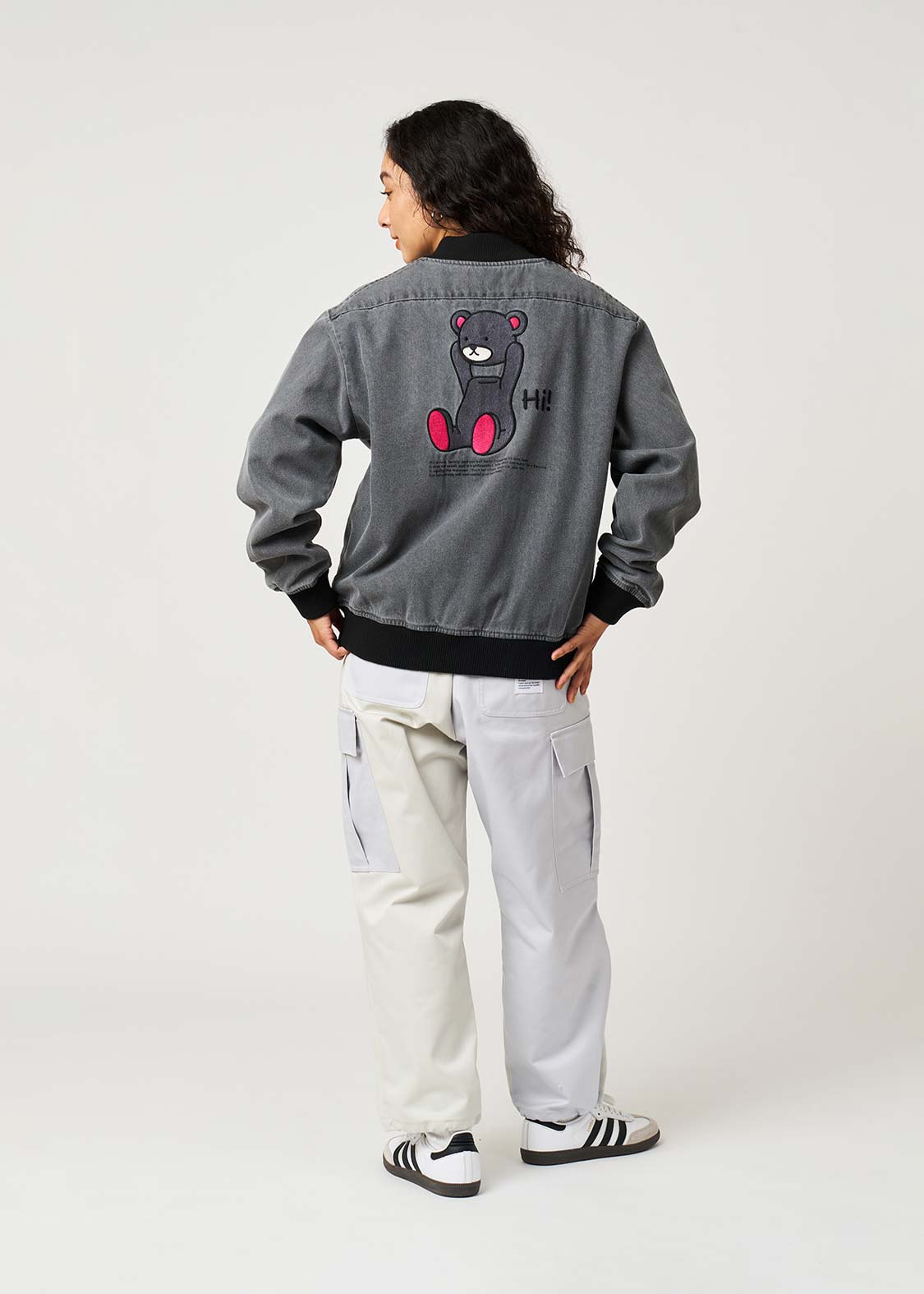 Control Bear | Denim Zip Blouson
