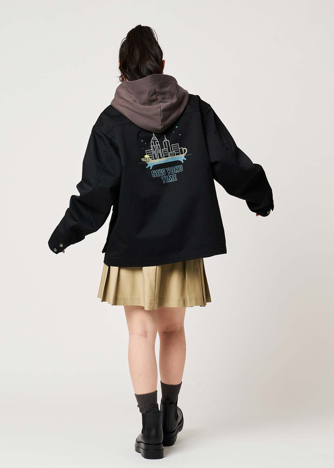 Nagasugiru Inu New York Time | Hooded Coverall