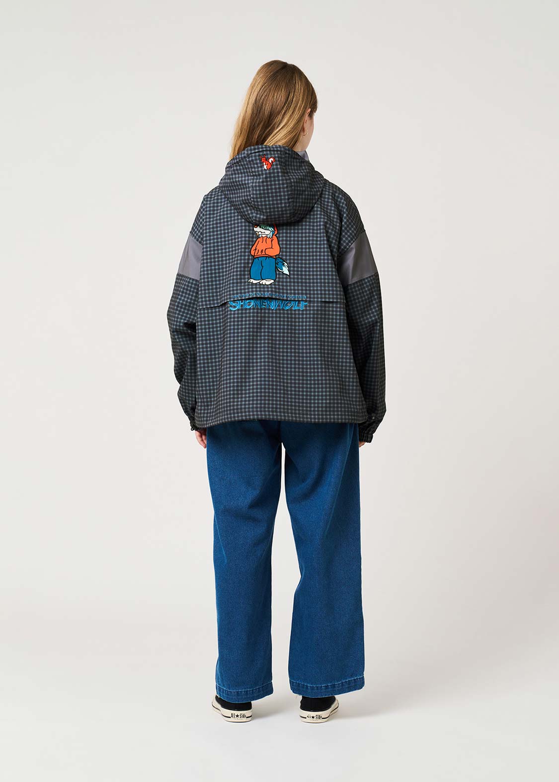 Shonen Wolf | Check Hooded Blouson