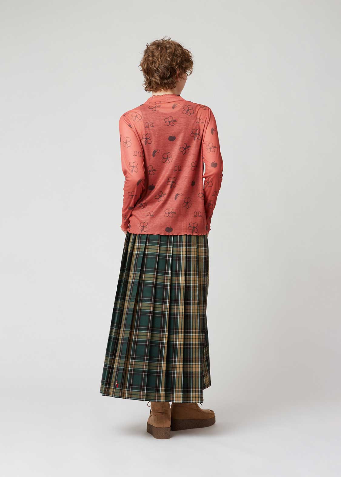 Ikaku | Sheer Mock Neck Top