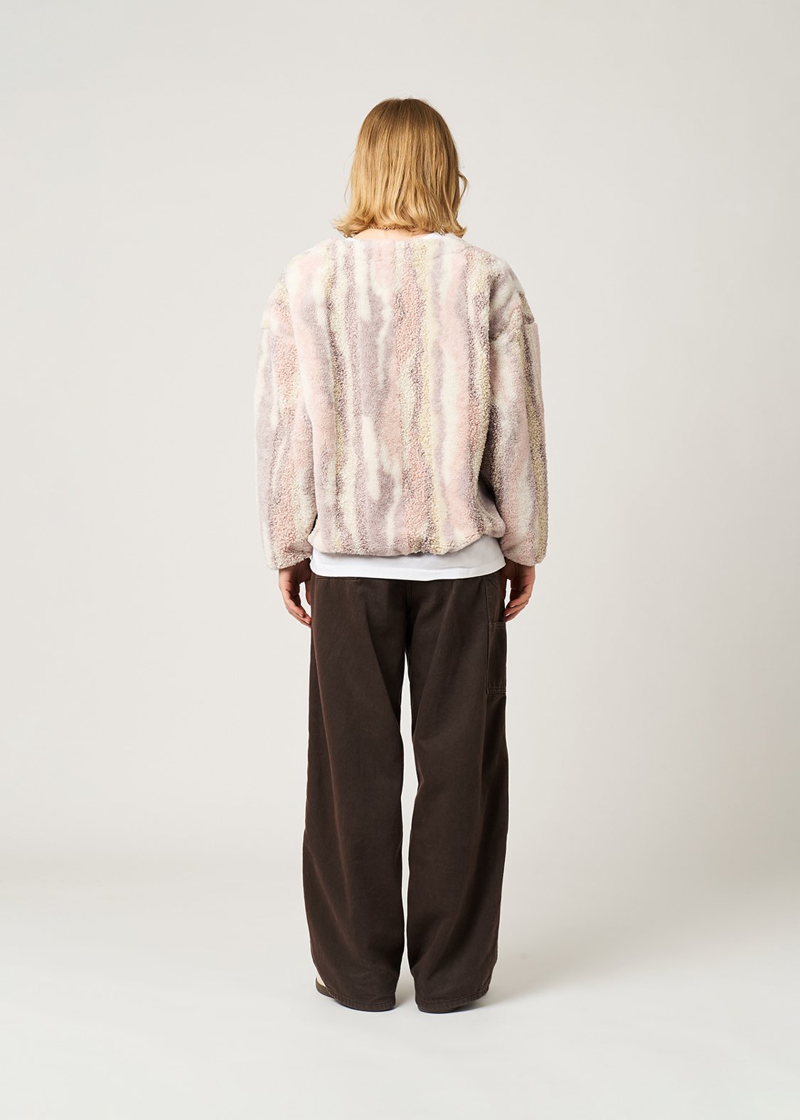 Nagasugiru Inu | Mixed Boa Cardigan