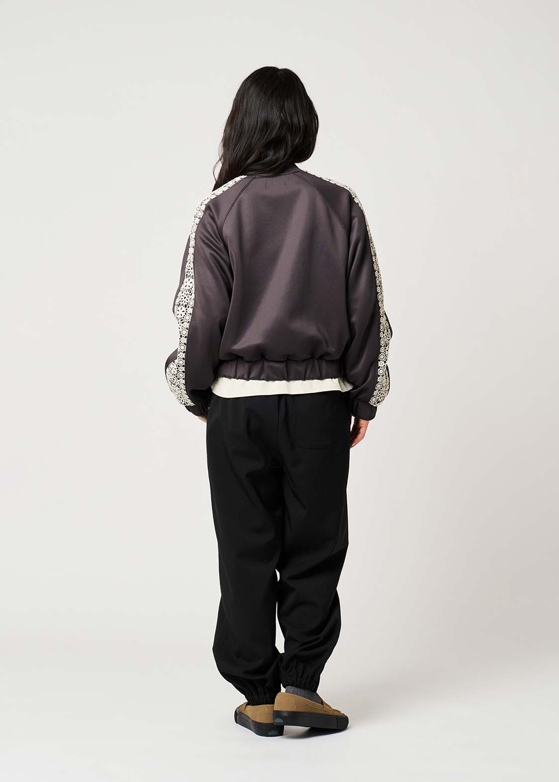 Ikaku Bikkuri Hatena | Lace Short Blouson