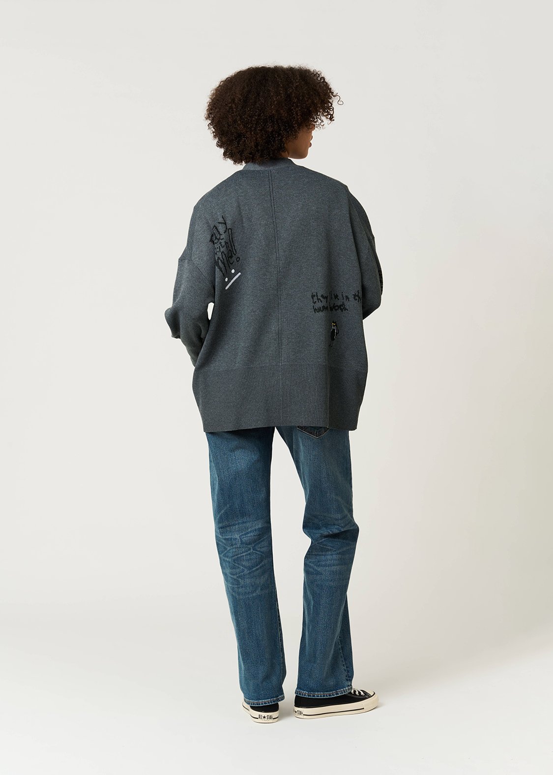 Neko Kaburi Beautiful Shadow | V-Neck Knit Cardigan