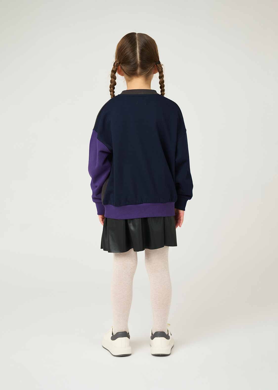 Big Silhouette Long Sleeve Sweat (THE FOUR CATS Face)