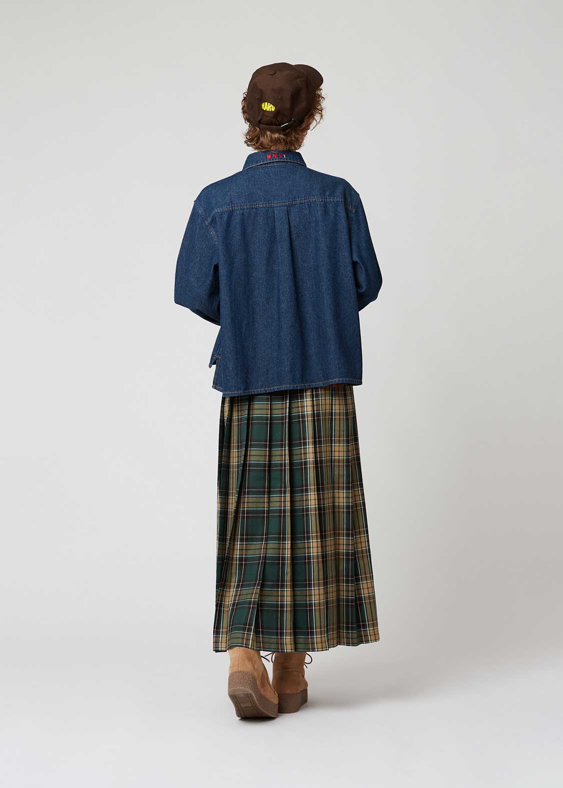 Ikaku | Cropped Denim Shirt