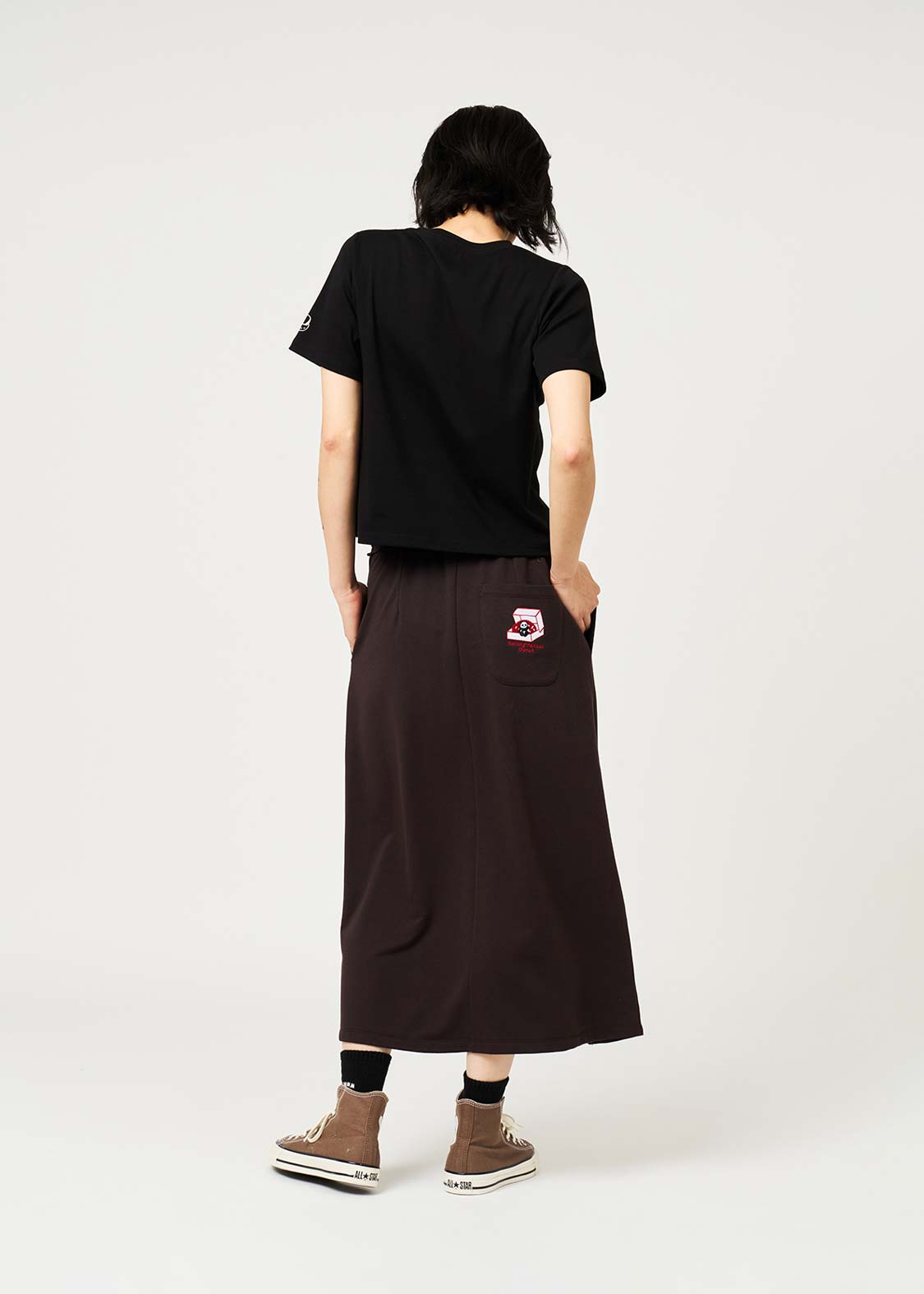 Rolling Panda'S Donuts | Slit Long Skirt