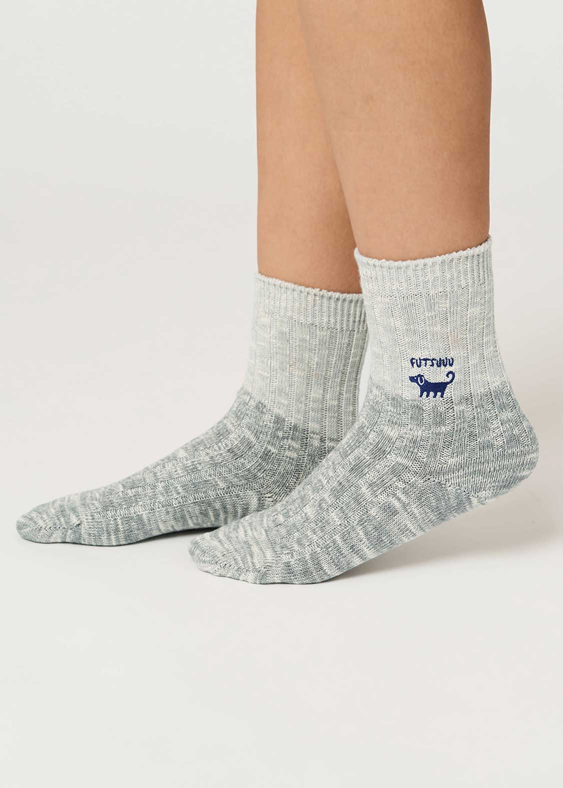Nagasugiru Inu | Slub Mid Socks
