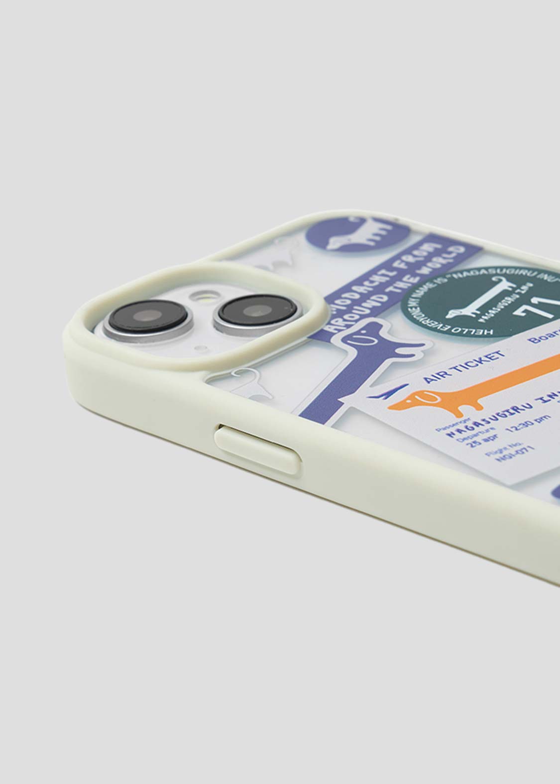 Nagasugiru Inu Stickers | Clear Smartphone Case/Iphone 15