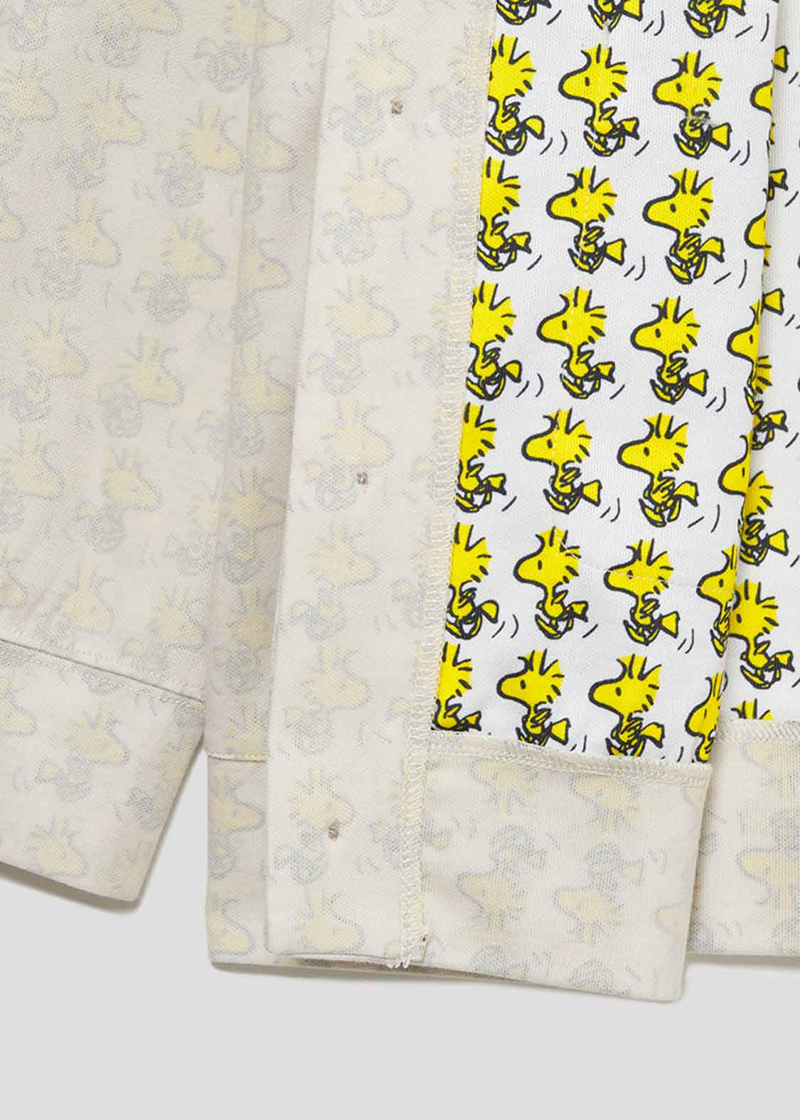 Peanuts Double Face Long Sleeve Cardigan	 (Peanuts_Magnet Pattern)