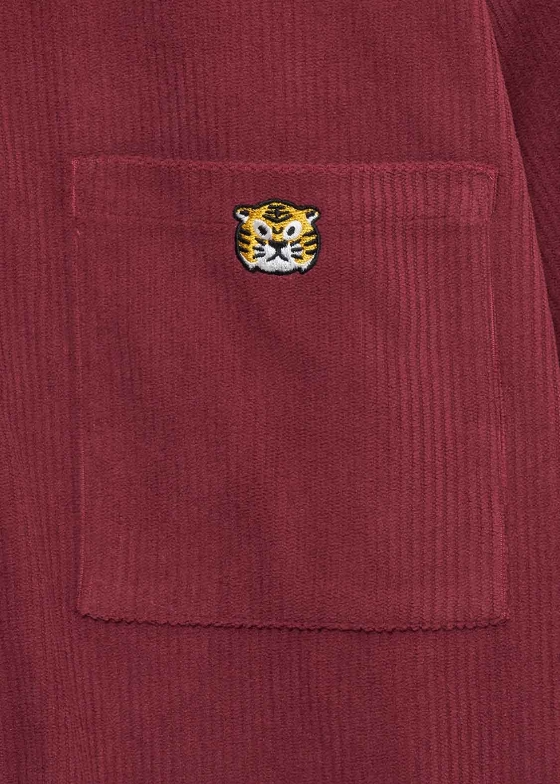 Corduroy Long Sleeve Shirt (Awesome Tiger)