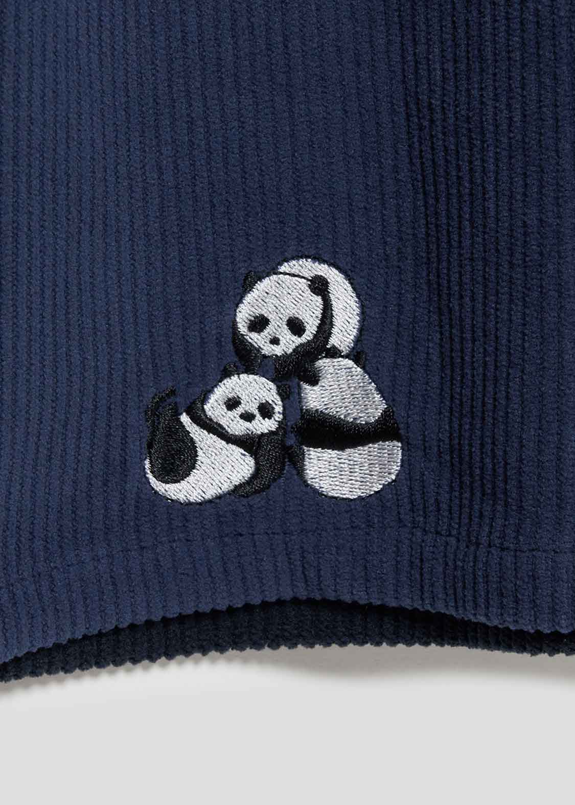 Corduroy Long Sleeve Shirt (Rolling Pandas)