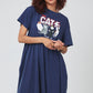 Short Sleeve One-Piece (Four Cats)