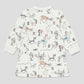 Hans Fischer Long Sleeve Sweat One-Piece (Hans Fischer_Animals Pattern) - baby