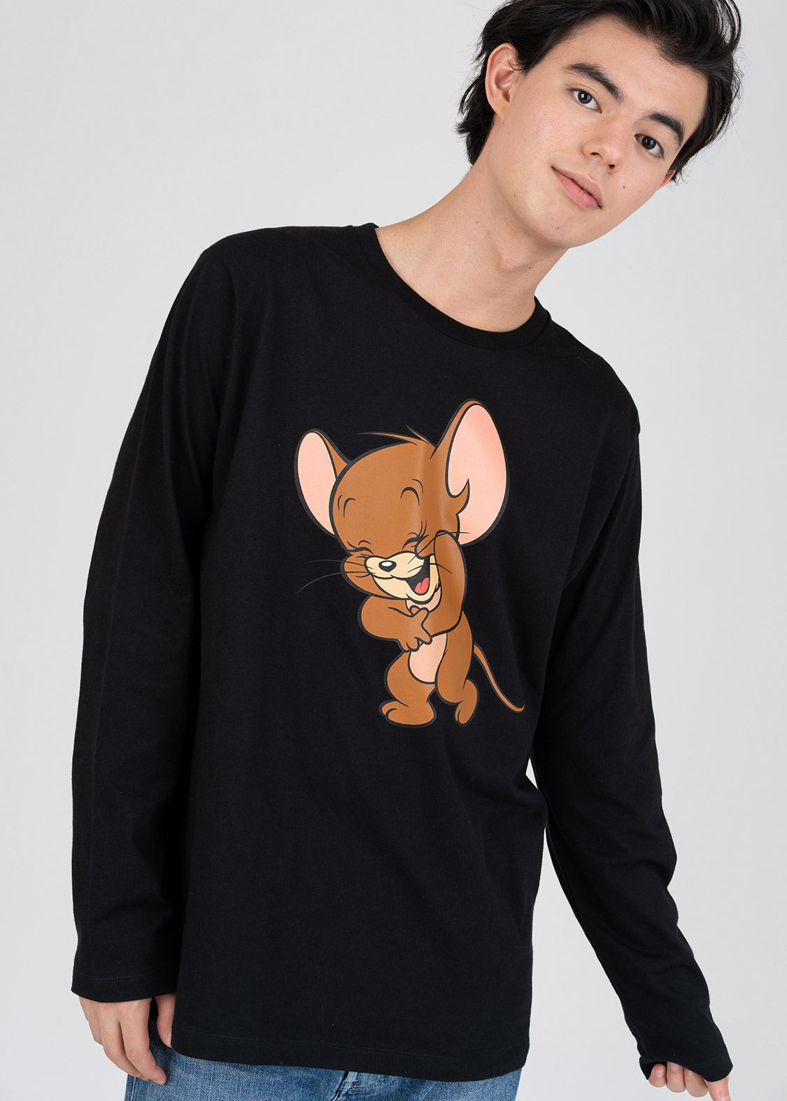Tom and Jerry_Laughing Jerry Long Tee 01
