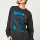 Shonen Wolf Line Art | Fleece Sweatshirt