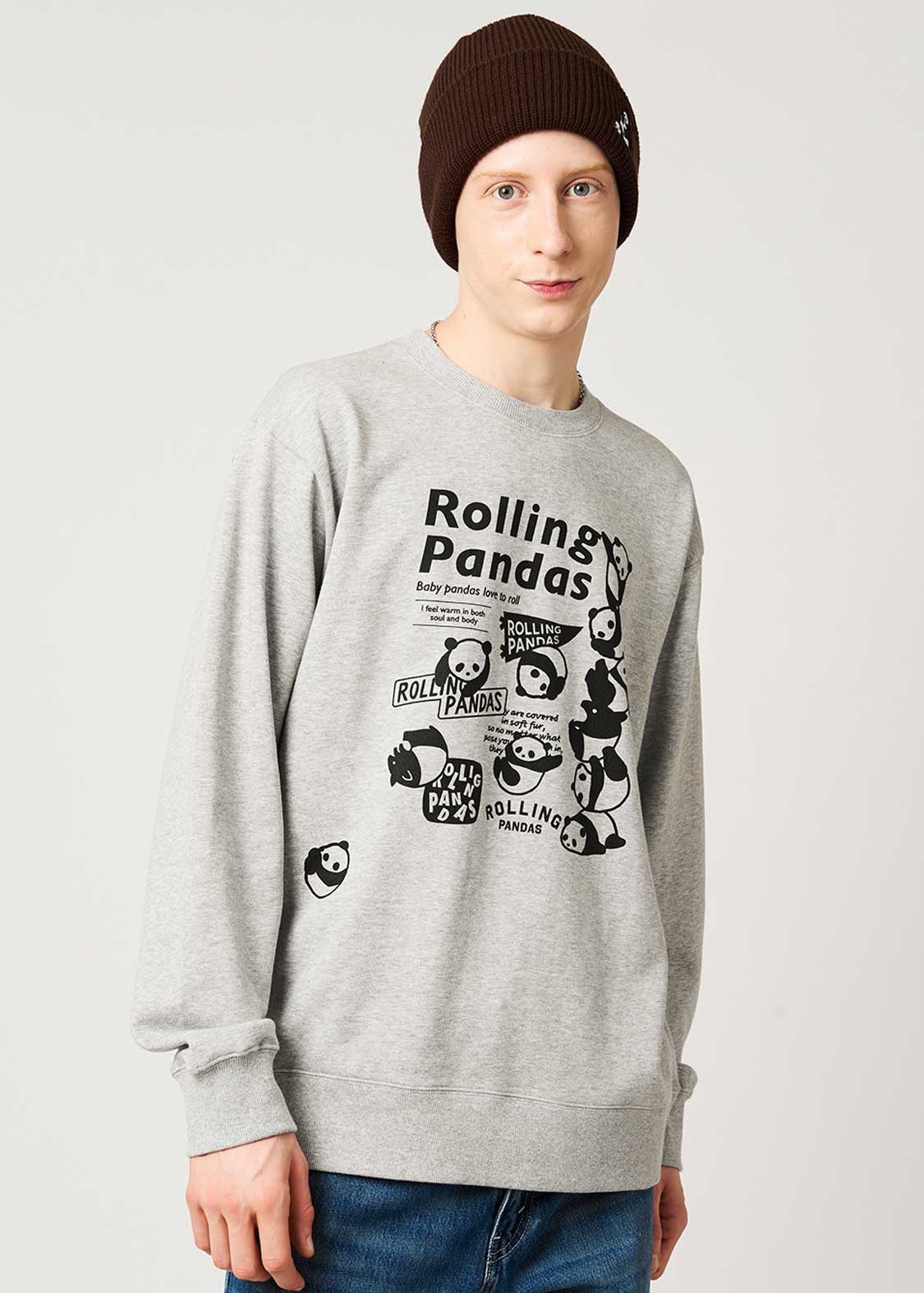 Rolling Pandas A | Fleece Sweatshirt