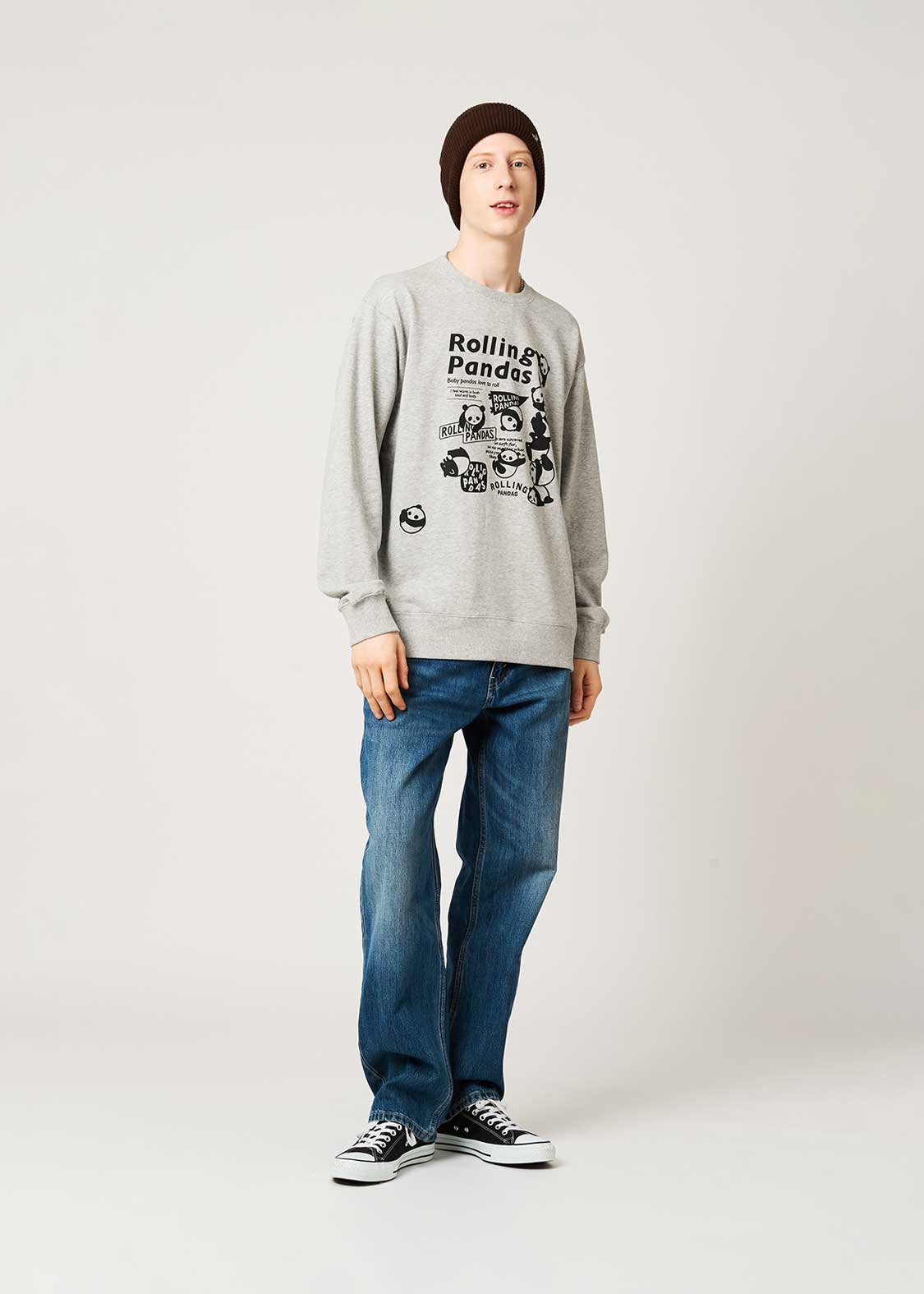 Rolling Pandas A | Fleece Sweatshirt