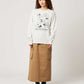 Rolling Pandas Flower Sketch | Fleece Sweatshirt