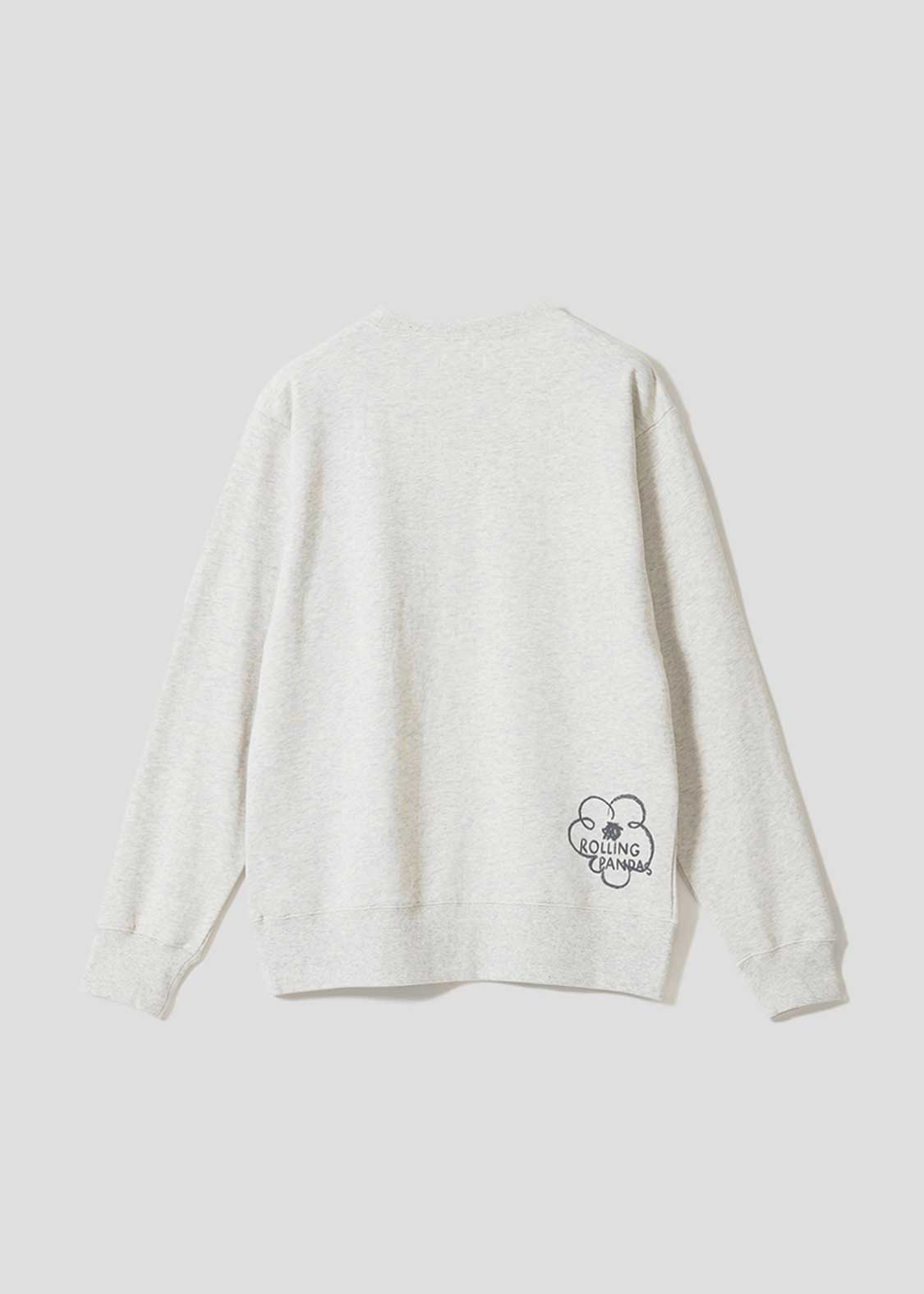 Rolling Pandas Flower Sketch | Fleece Sweatshirt