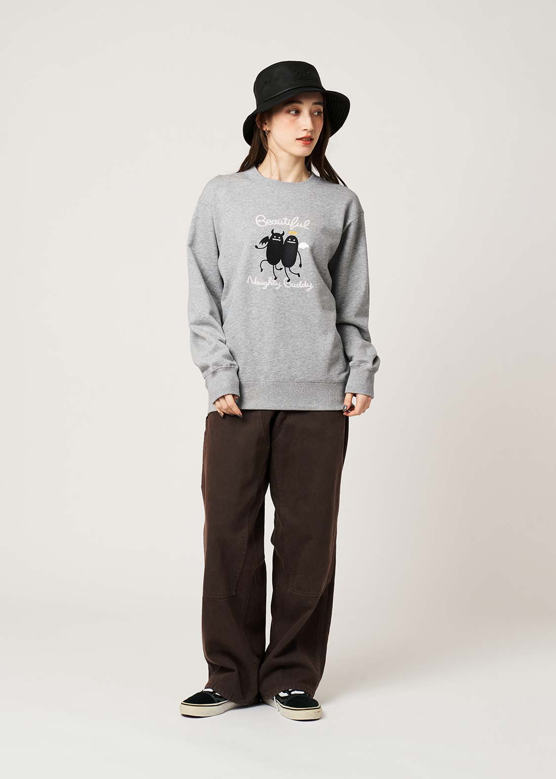 Beautiful Shadow Devil And Angel | Fleece Sweatshirt