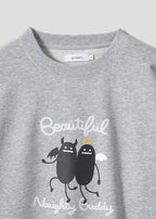 Beautiful Shadow Devil And Angel | Fleece Sweatshirt