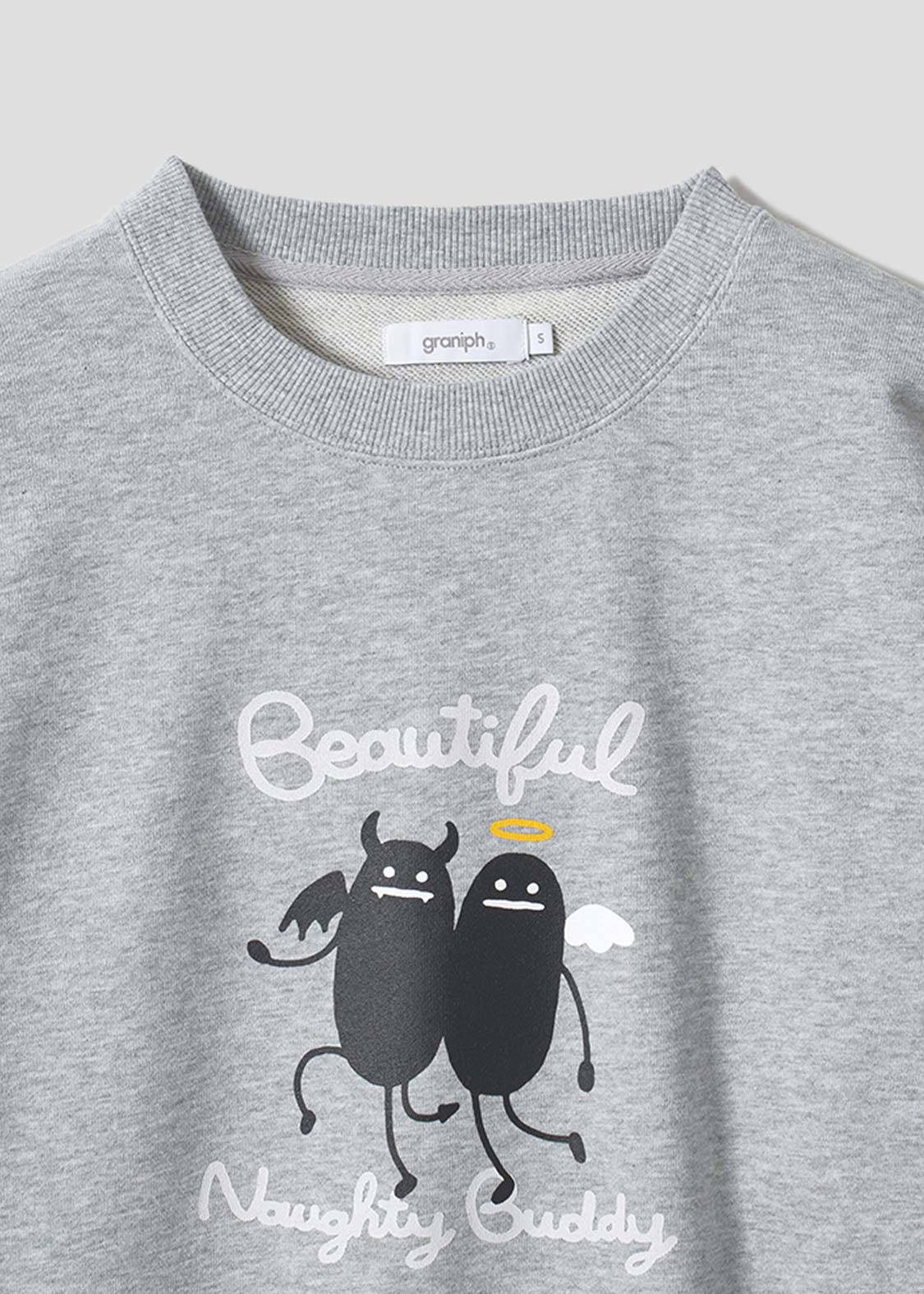 Beautiful Shadow Devil And Angel | Fleece Sweatshirt