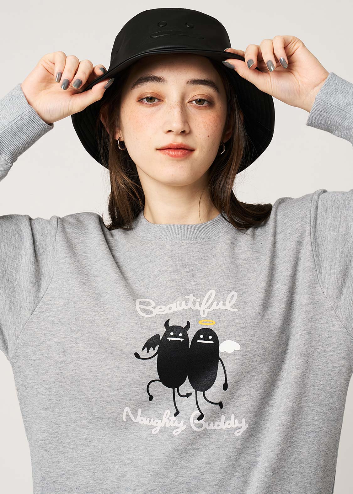 Beautiful Shadow Devil And Angel | Fleece Sweatshirt