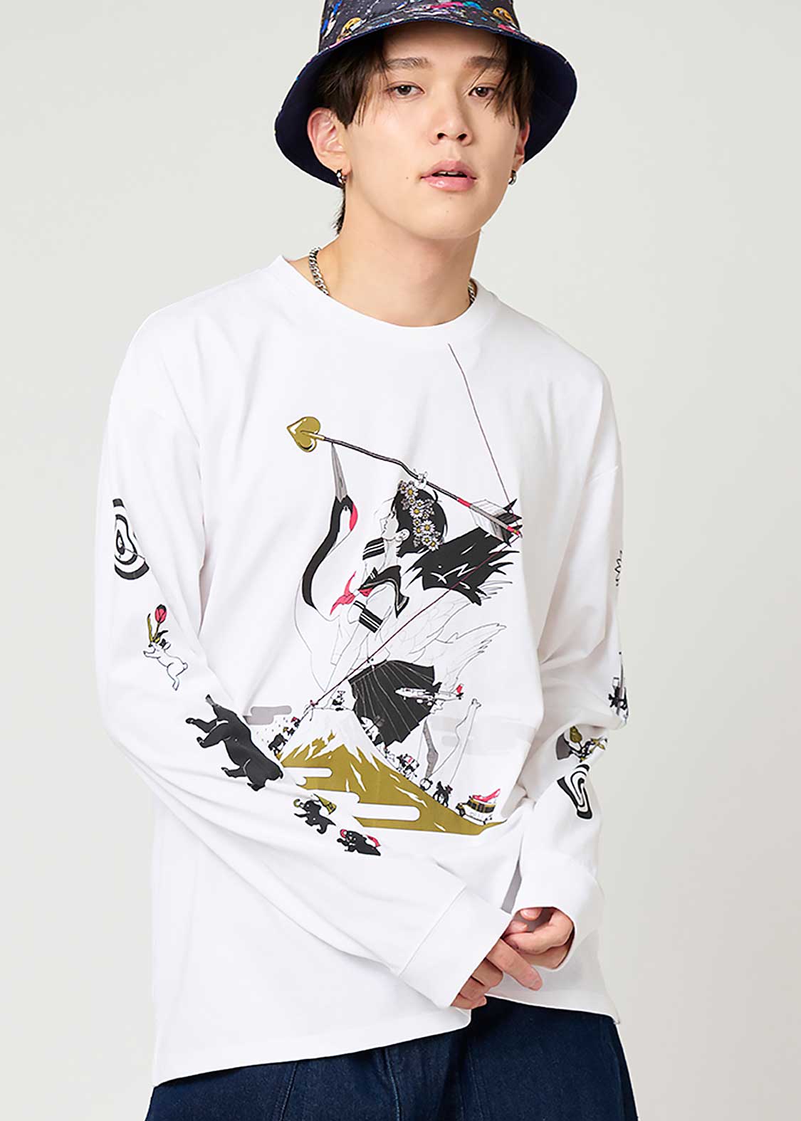 Yusuke Nakamura Rib Big Silhouette Long Sleeve Tee