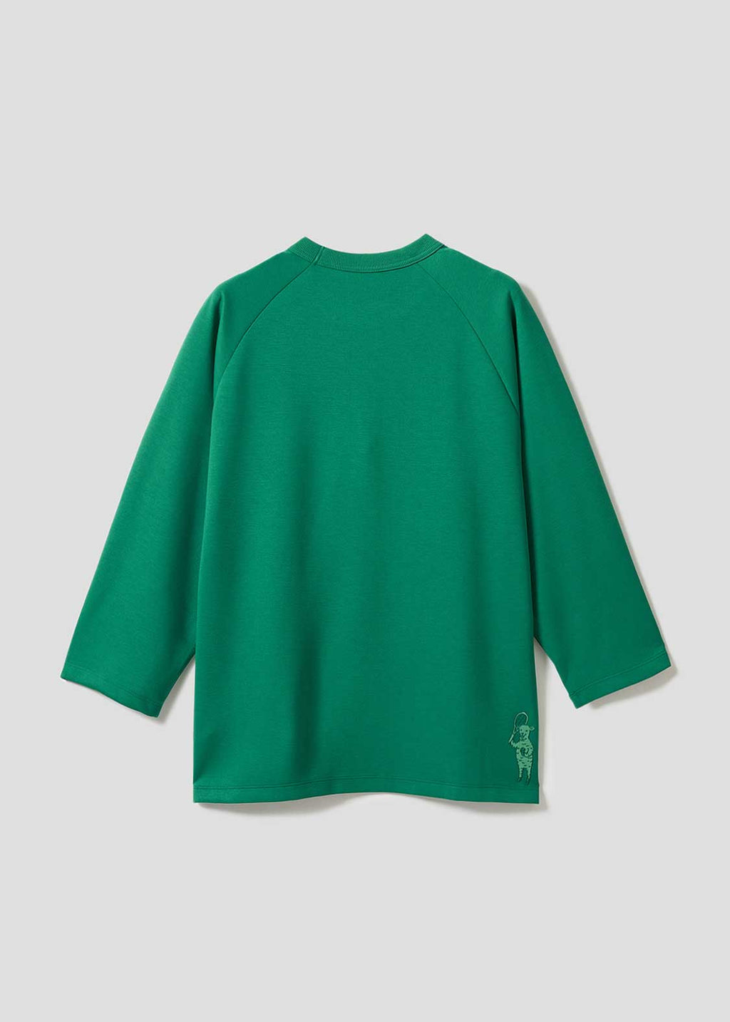 Ponte Embossed Cropped Sleeve Tee (Lamb Chop Tennis)