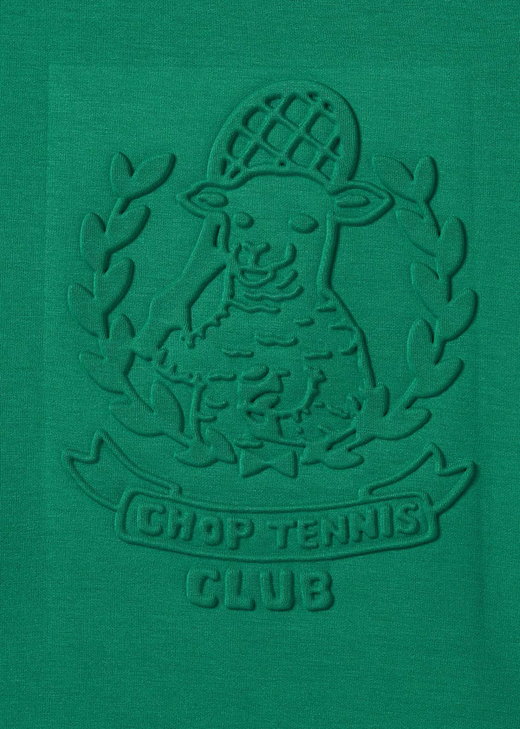 Ponte Embossed Cropped Sleeve Tee (Lamb Chop Tennis)